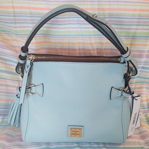 NWT 💙PALE BLUE💙 shoulder tassel Dooney & Bourke